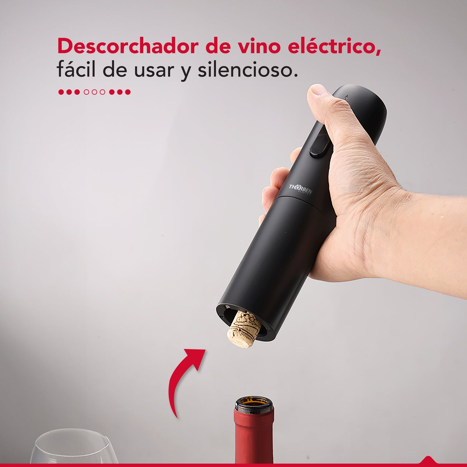 Set de Vinos 4 accesorios USB Thor Wine Set