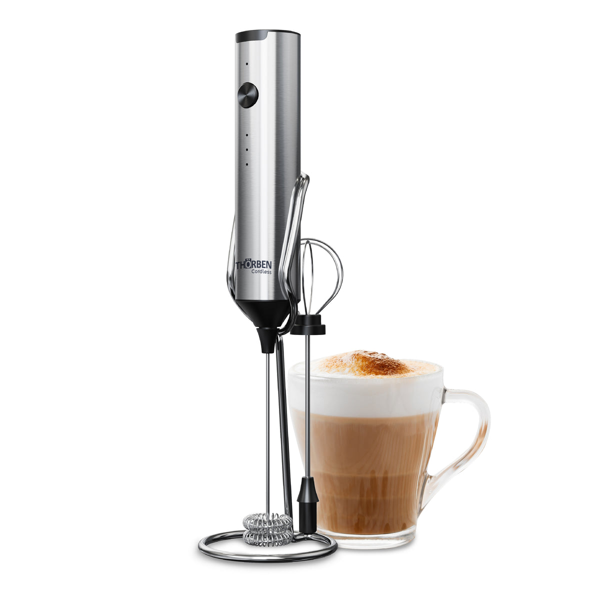 Espumador y Batidor USB Inox Thor Dual Milk Frother