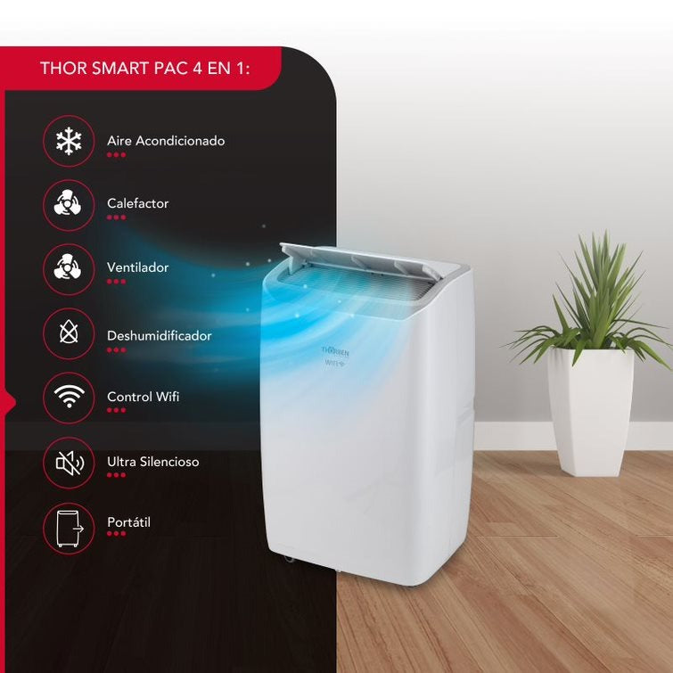 Aire acondicionado portátil Thor Smart Pac 4En1 Wifi 9000 Btu