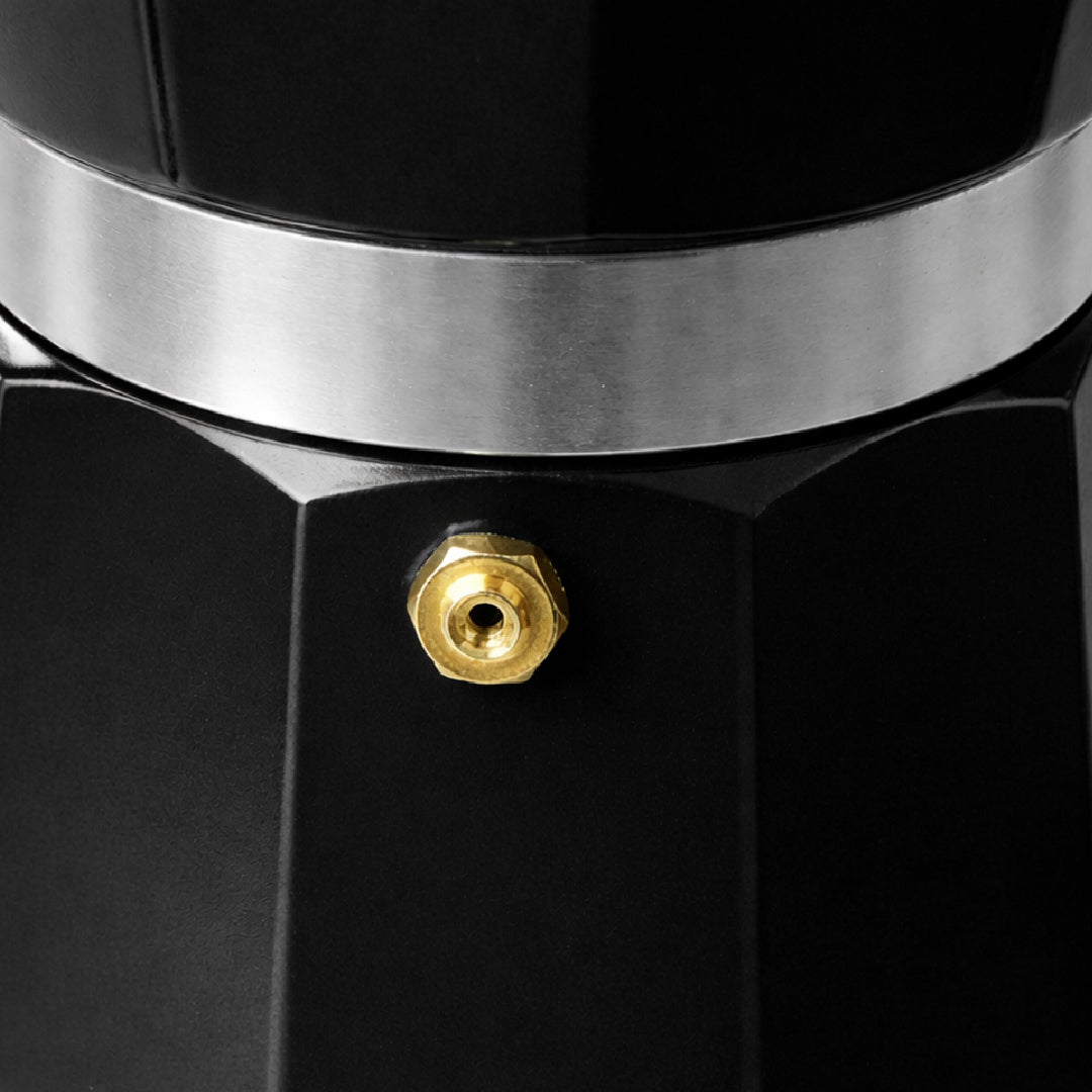 Cafetera Moka Thor Moka Milano de 9 tazas Negro – Thorbenstore