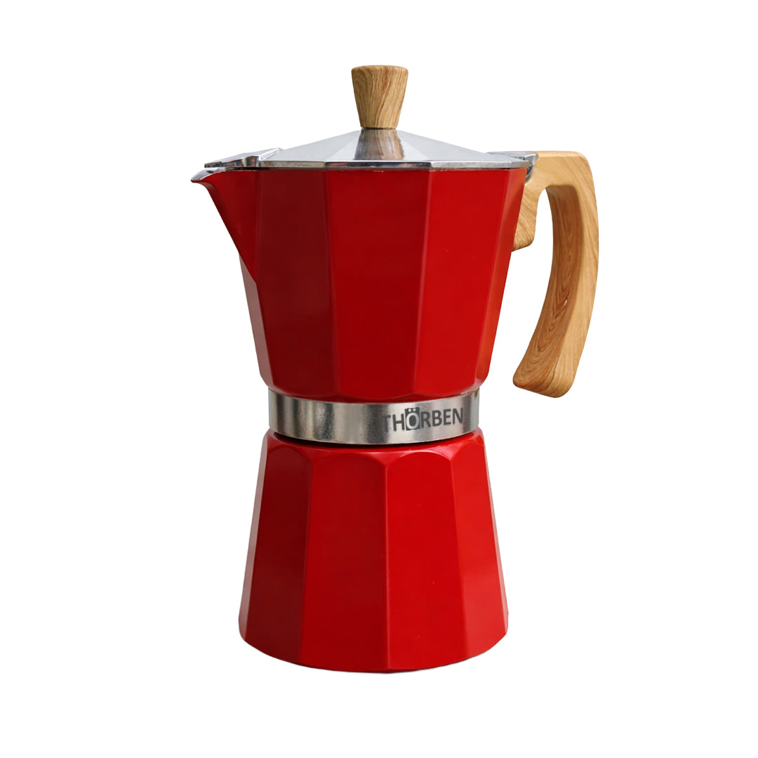 Cafetera Moka Thor Moka Milano de 9 tazas Rojo
