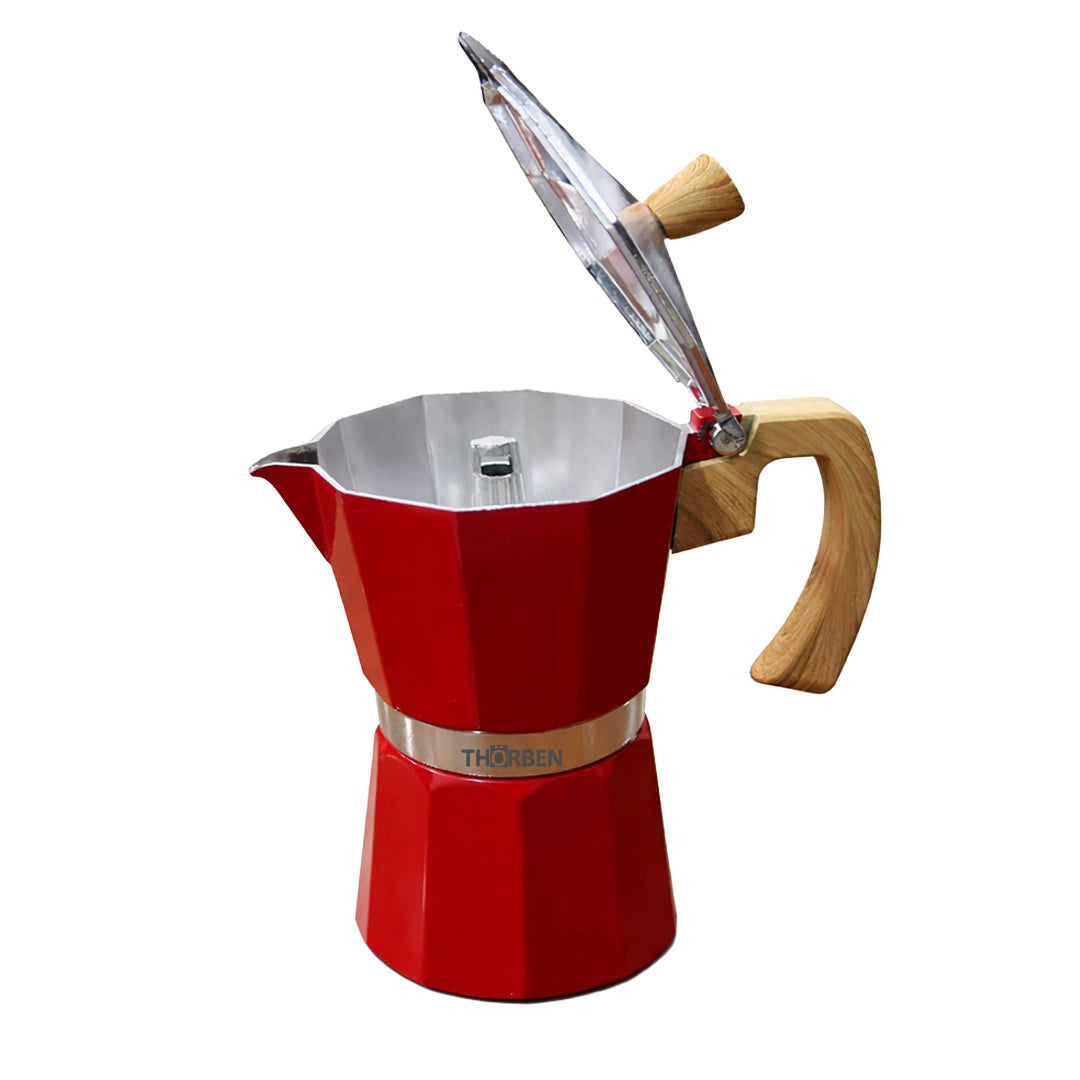 Cafetera Moka Thor Moka Milano de 9 tazas Rojo
