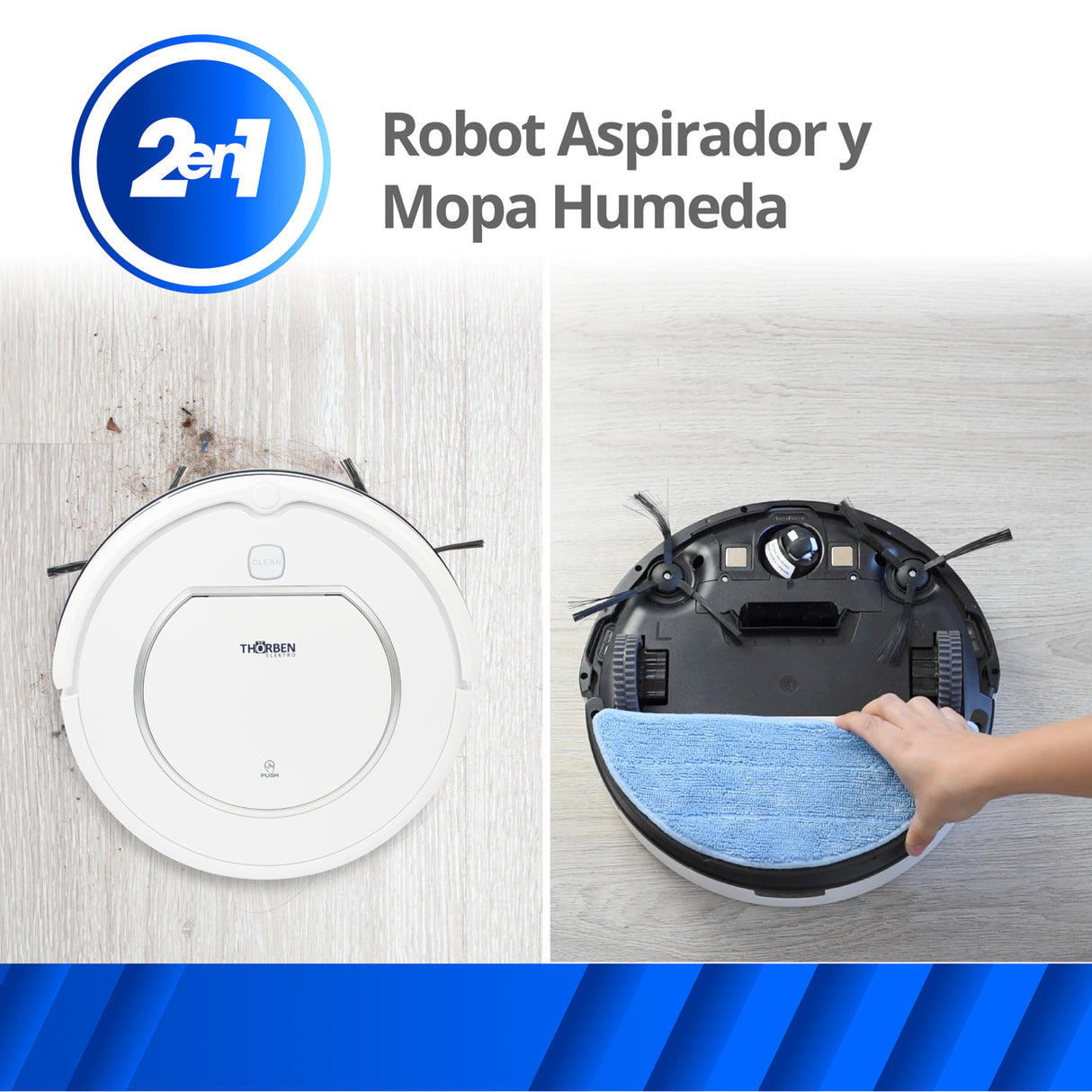 Aspiradora robot Thor Dual T-Bot