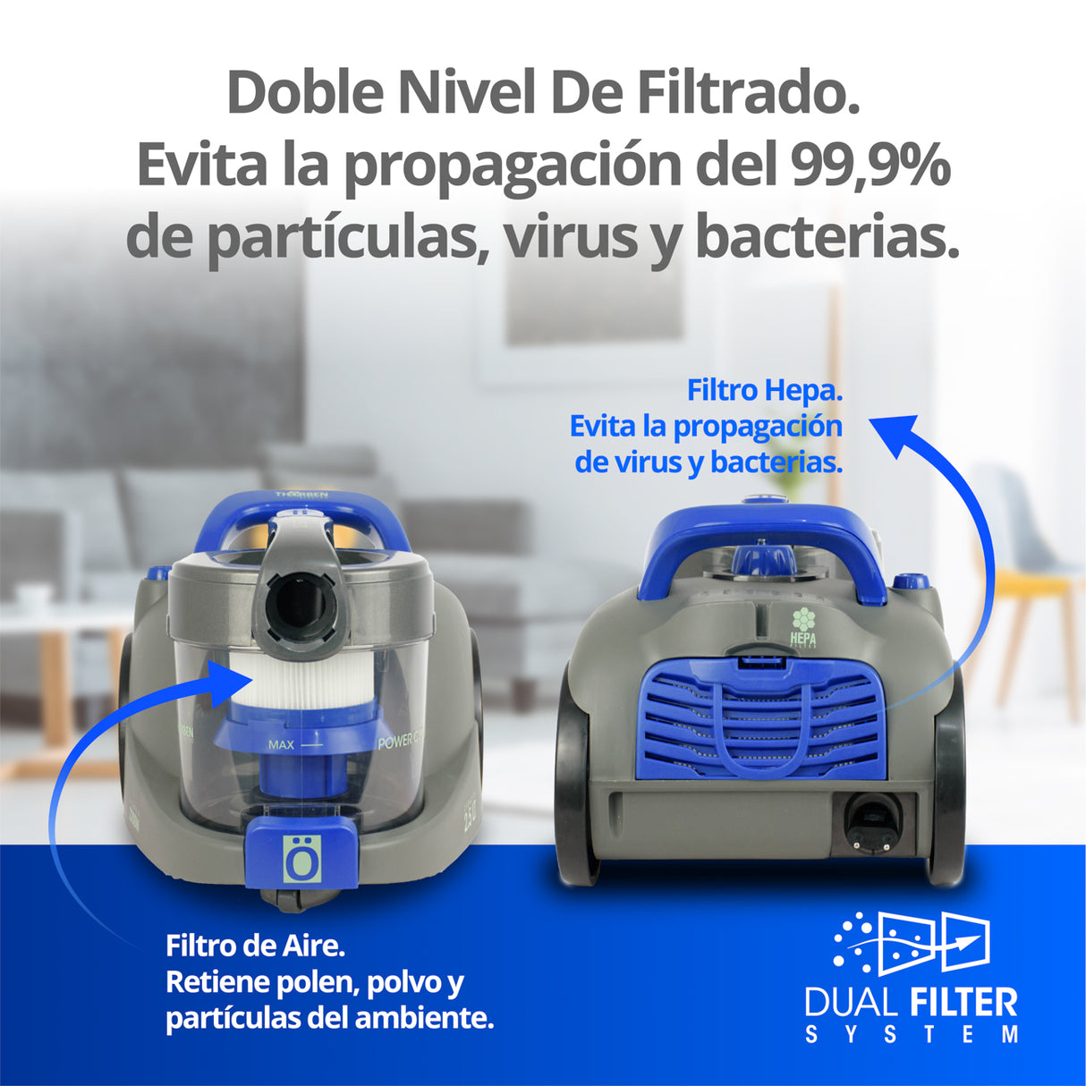 Aspiradora de arrastre Thor Power Cyclonic