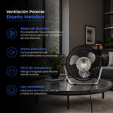 Ventilador Metálico Thor Black Fan