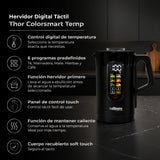 Hervidor Digital Táctil de 1,5 Lt Thor Colorsmart Temp