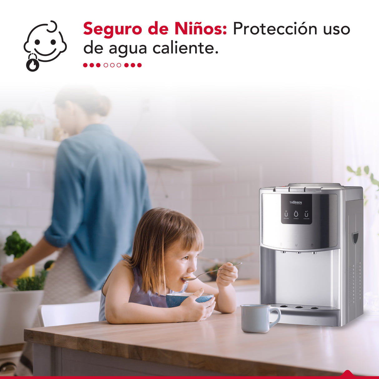 Dispensador de agua 3 temperaturas Thor 3Temp Desk