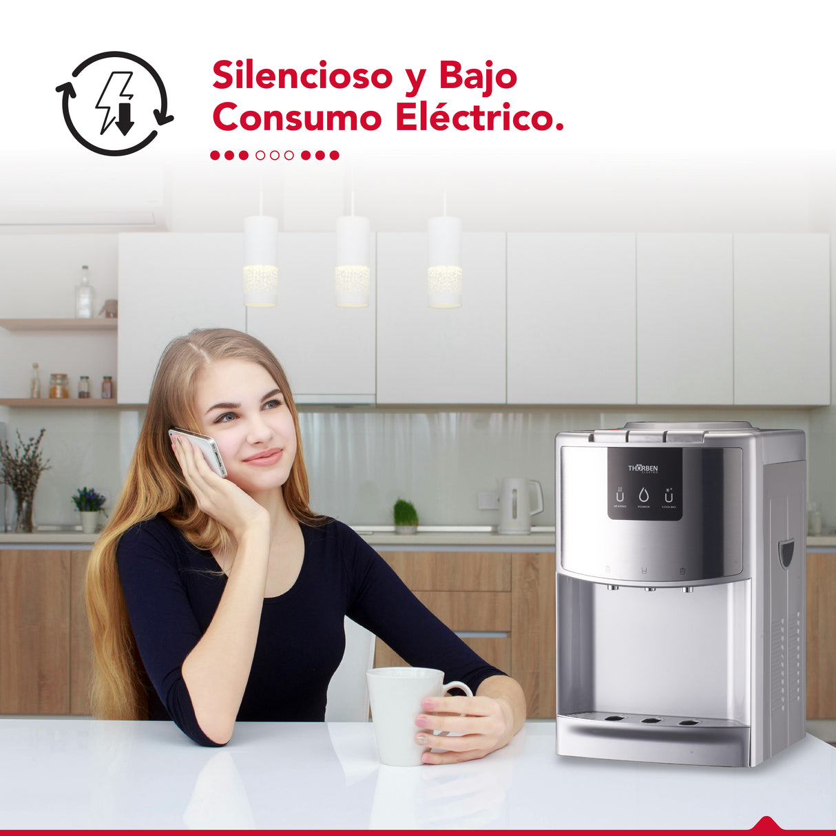 Dispensador de agua 3 temperaturas Thor 3Temp Desk
