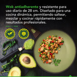 Wok Antiadherente Thor Avocado 28 cm
