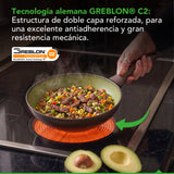 Wok Antiadherente Thor Avocado 28 cm