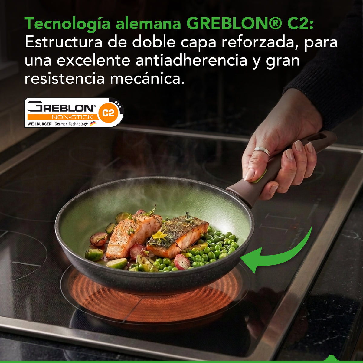 Batería de Cocina Thor Avocado 7 Piezas