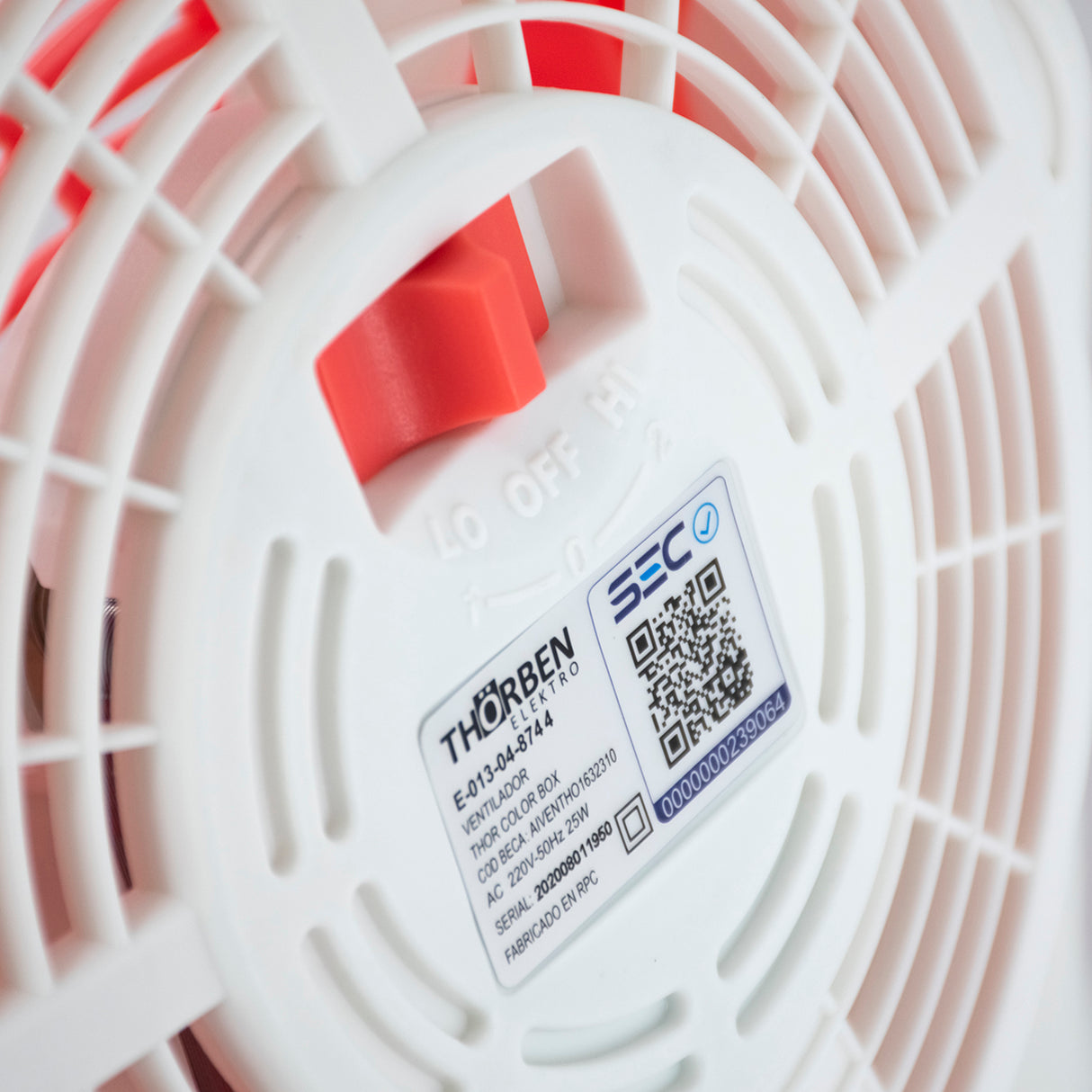 Ventilador Thor Color Box Fan Rojo