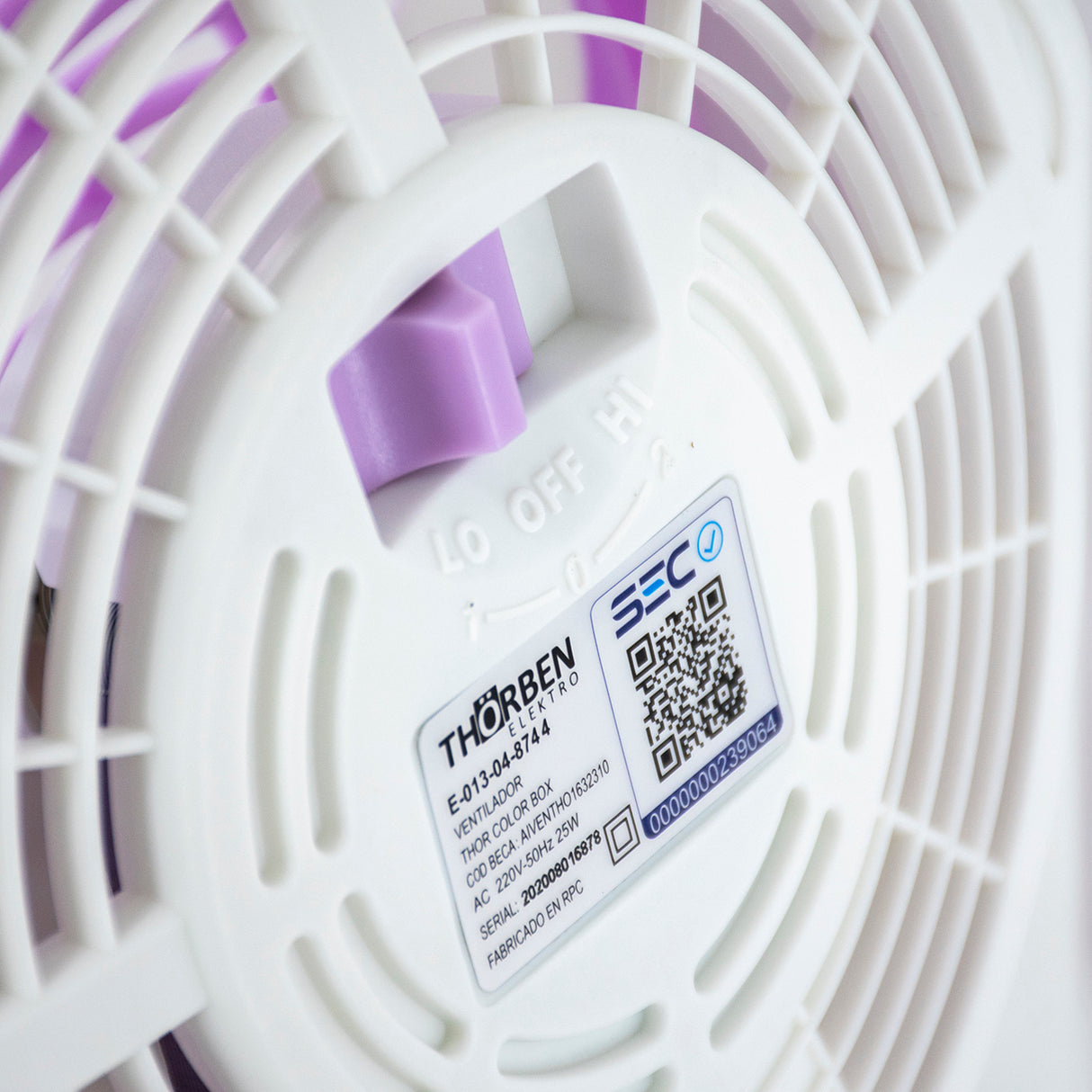 Ventilador Thor Color Box Fan Lila