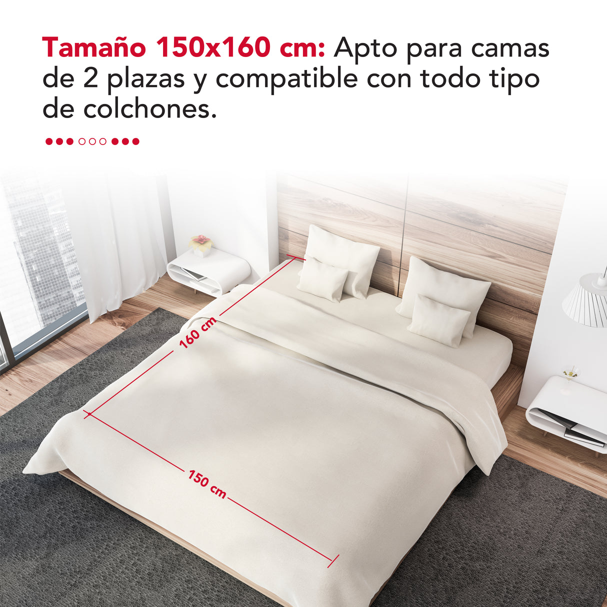 Calientacama 2 plazas Thor Dual Underblanket