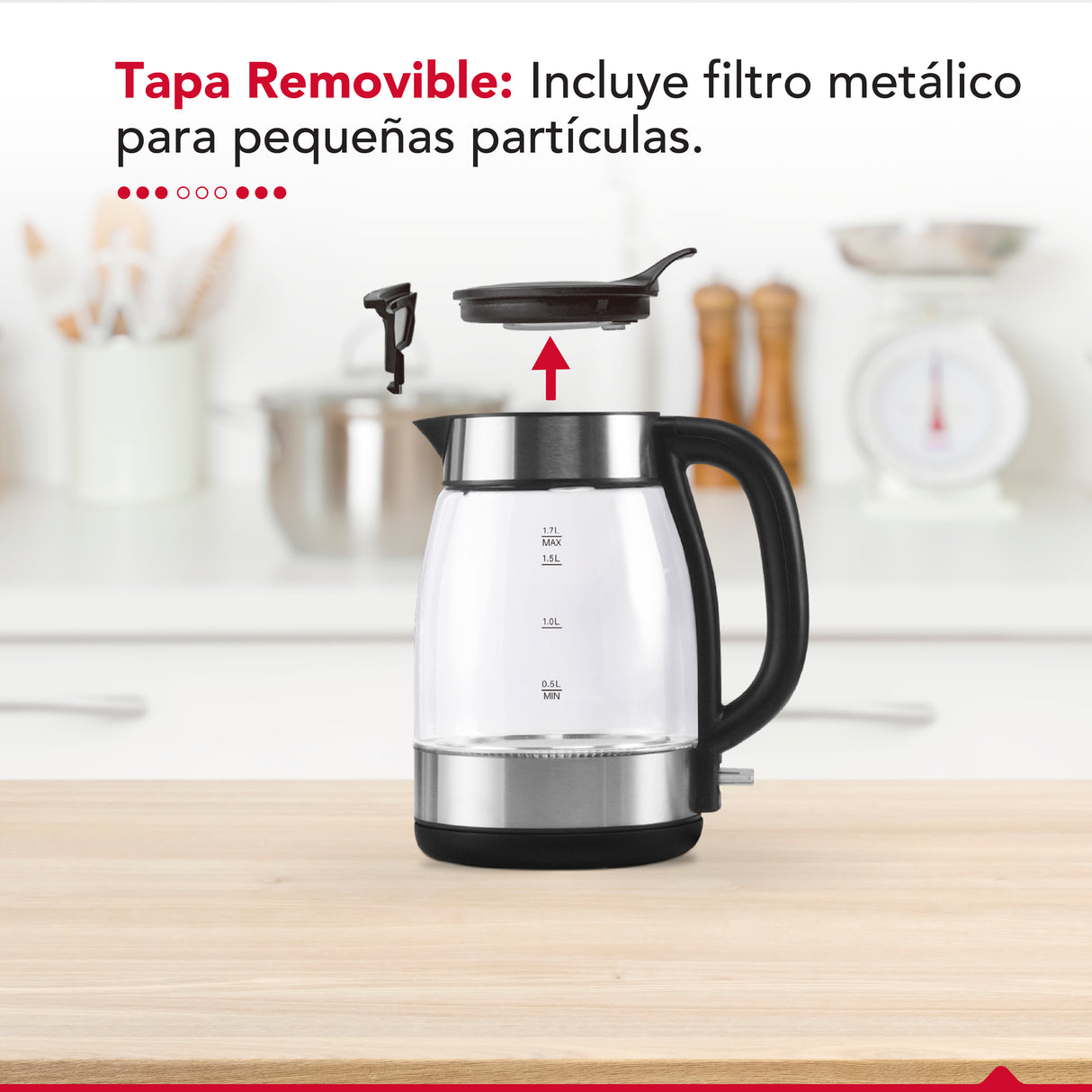 Hervidor Thor Easy Fill Glass
