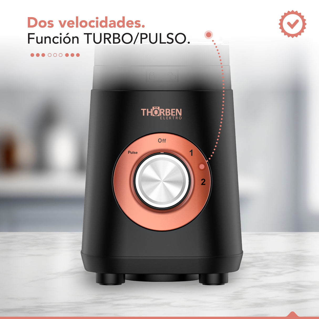 Licuadora Thor Gold Rose Pers Blender