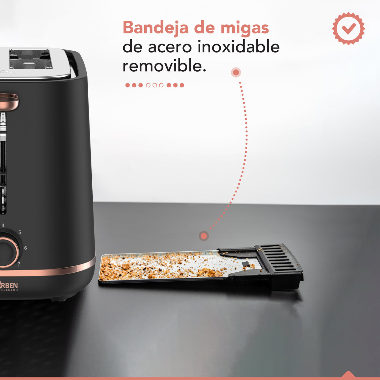 Tostador eléctrico Thor Gold Rose Toaster