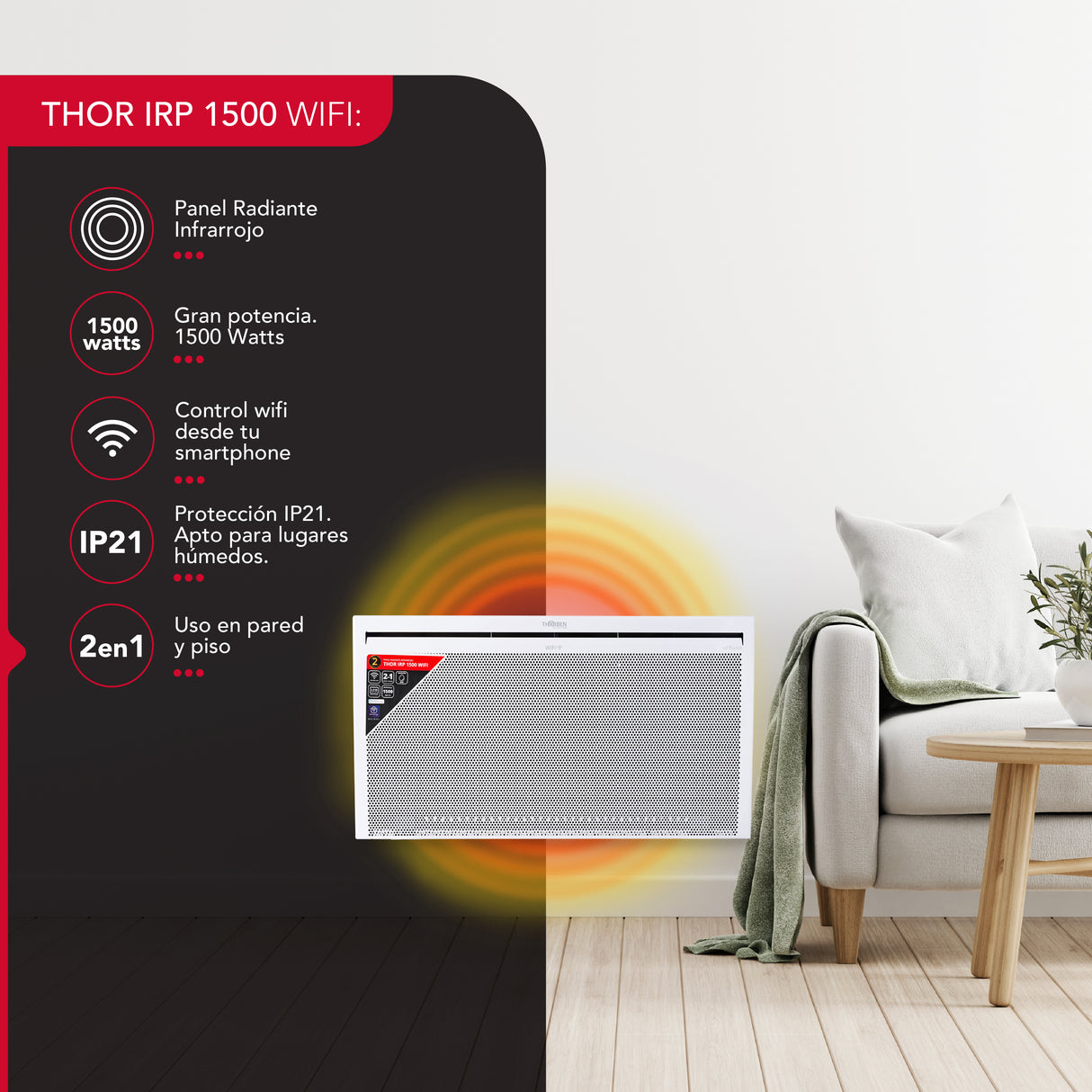 Panel eléctrico Thor IRP 1500 Wifi