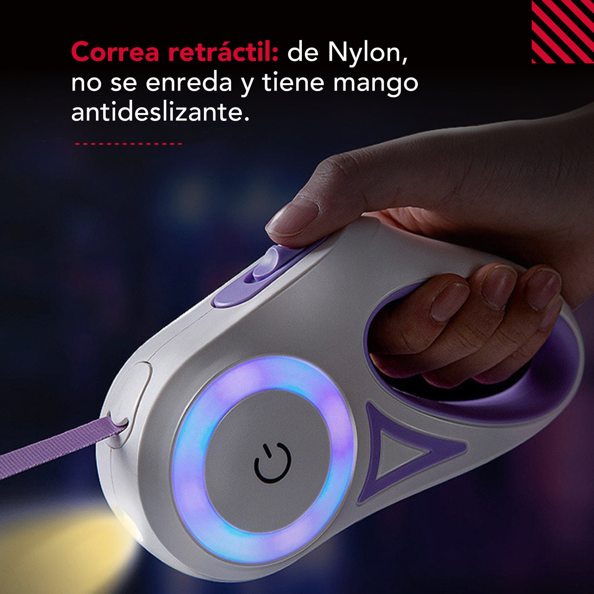 Correa Luminosa Thor Light Leash S