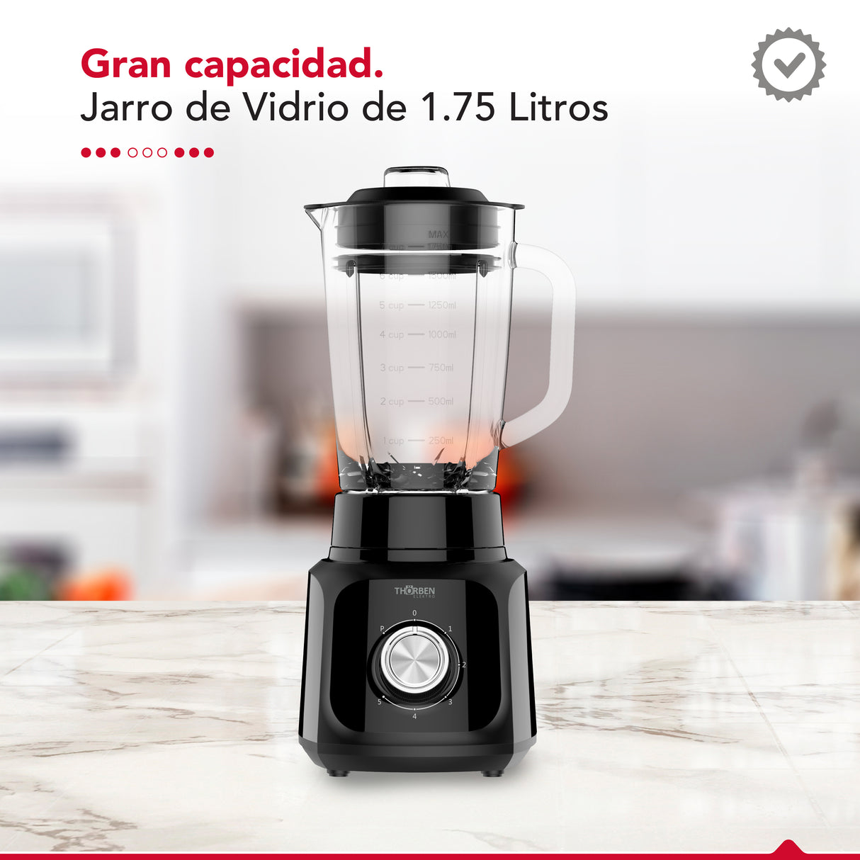 Licuadora Thor Matt Black Blender