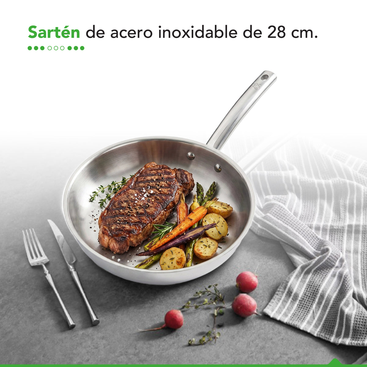 Sartén Antiadherente Thor Nature 28 cm