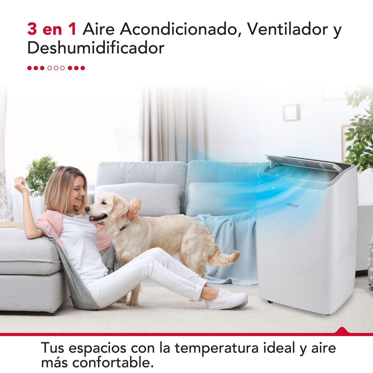 Aire acondicionado portátil Thor Pac 3En1 12000 Btu