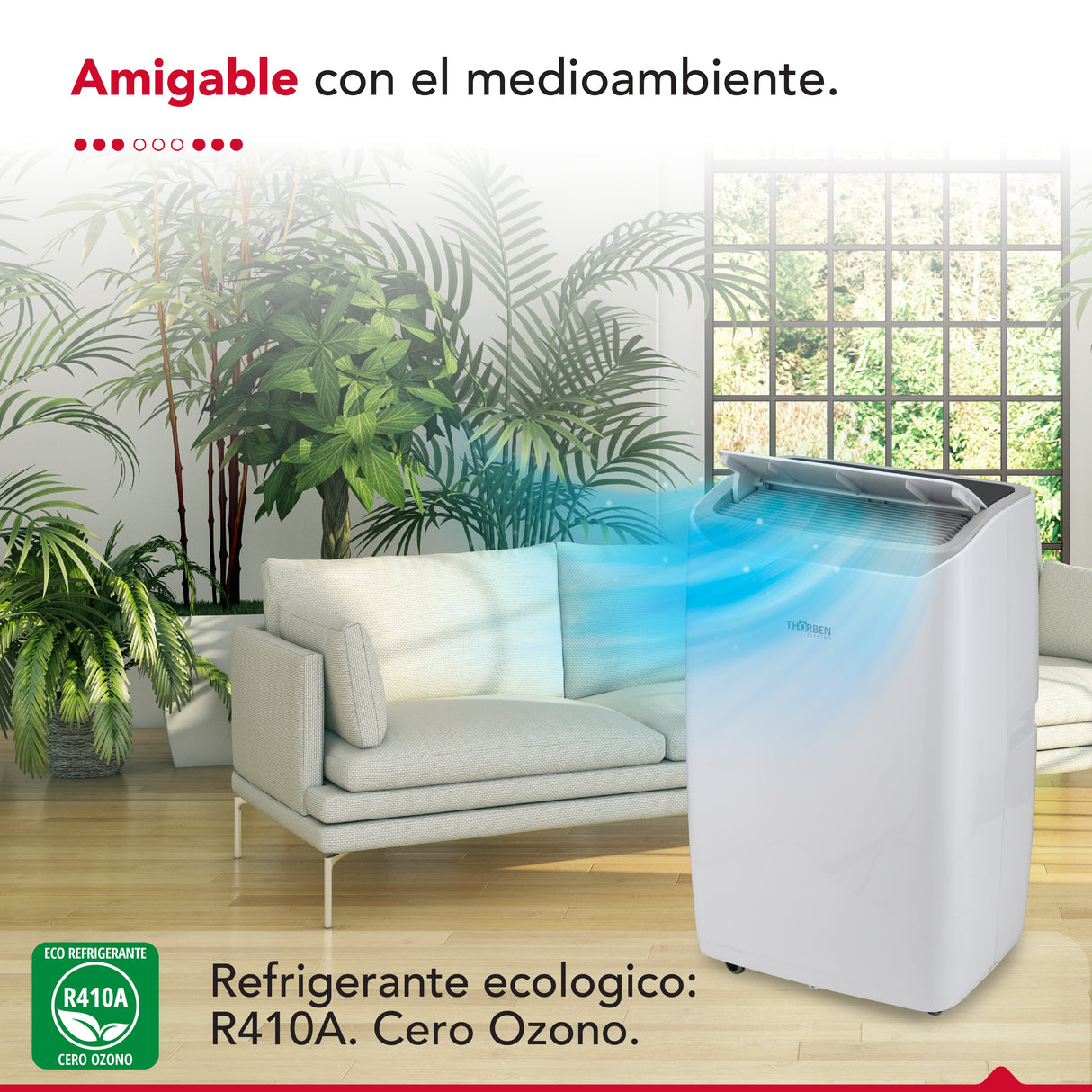 Aire acondicionado portátil Thor Pac 3En1 12000 Btu