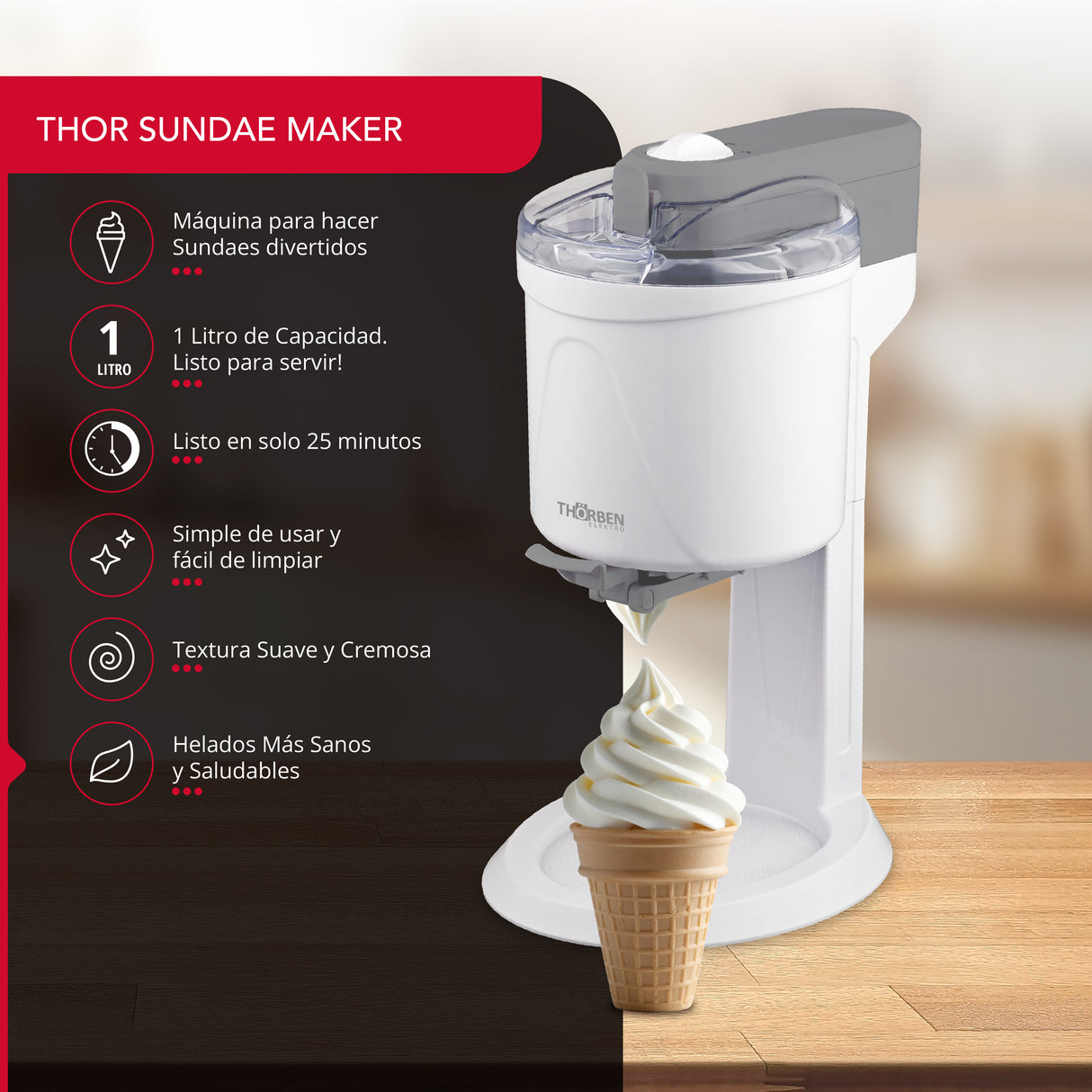 Máquina de Sundaes Thor Sundae Maker
