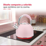 Tetera Thor Tea Time Verde 2.5L Acero Inoxidable Silbadora
