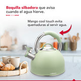 Tetera Thor Tea Time Rosa 2.5L Acero Inoxidable Silbadora