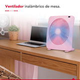 Ventilador USB Recargable Thor Box Fan Rosa