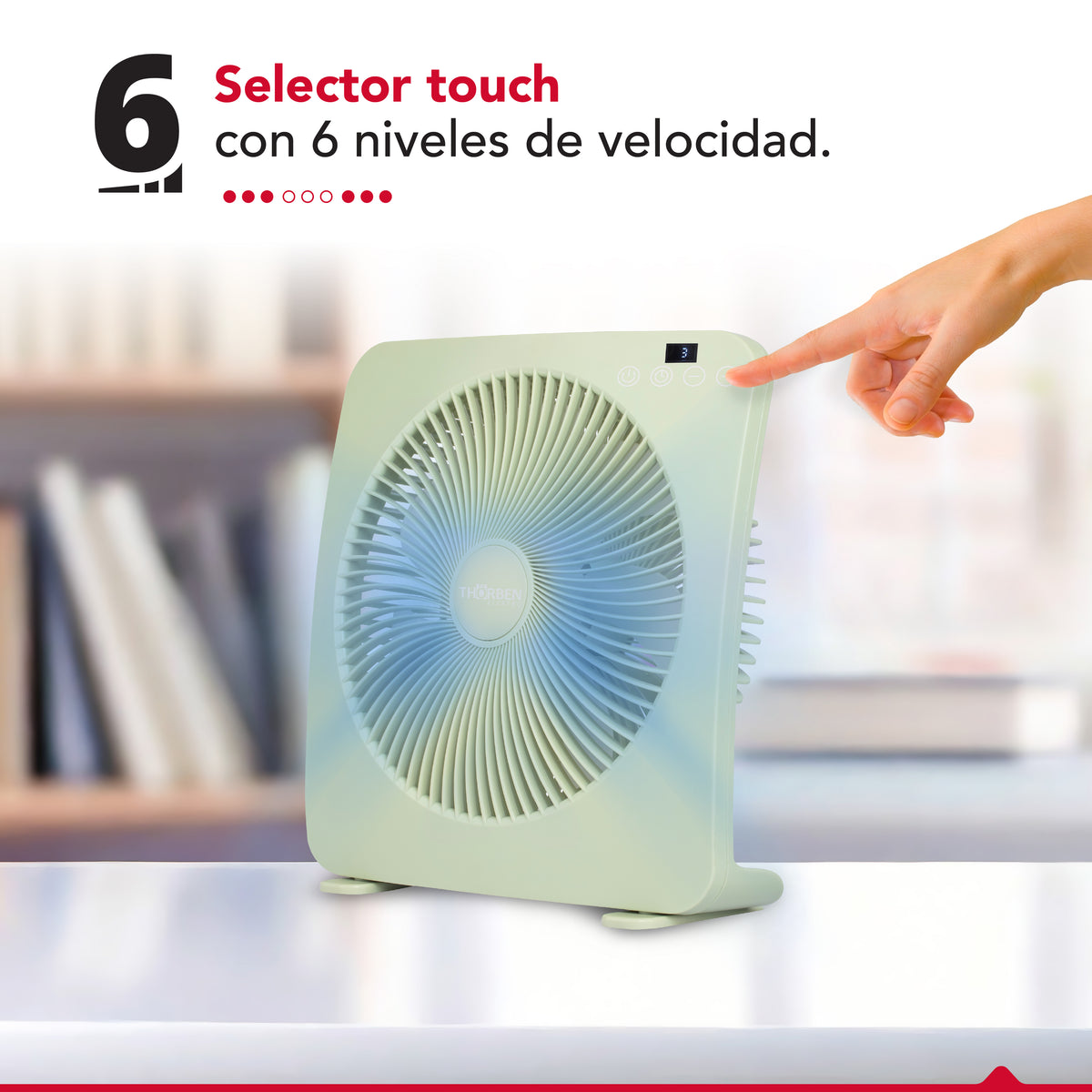 Ventilador USB Recargable Thor Box Fan Verde