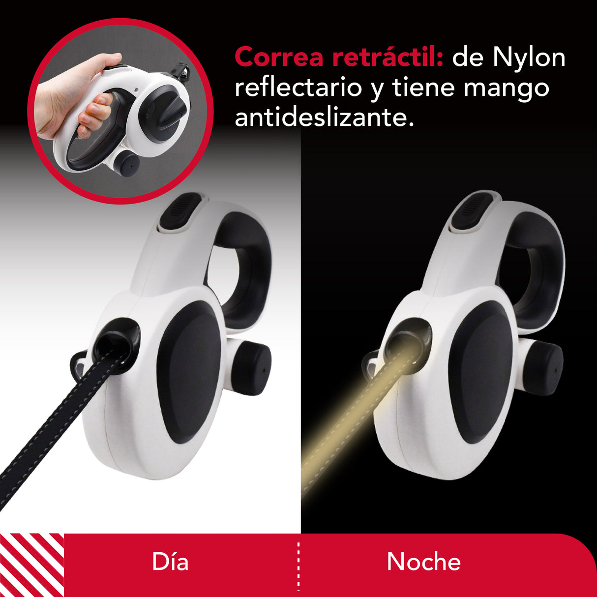 Correa Luminosa Thor Usb Light Leash Plus L