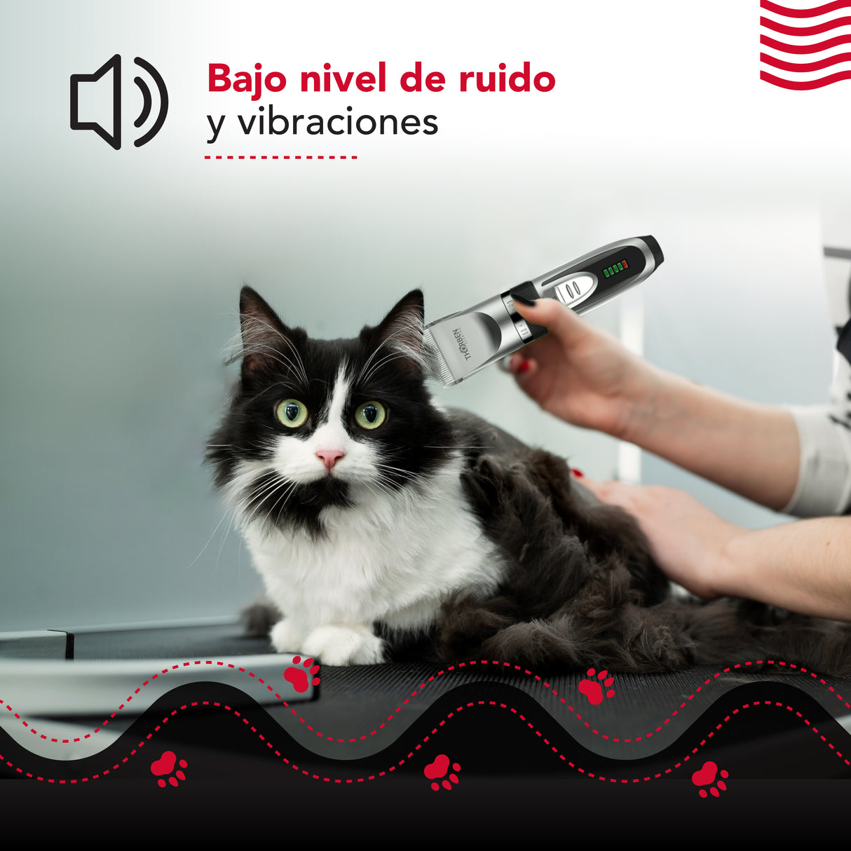 Máquina corta pelo Thor Cordless Usb Pet Clipper