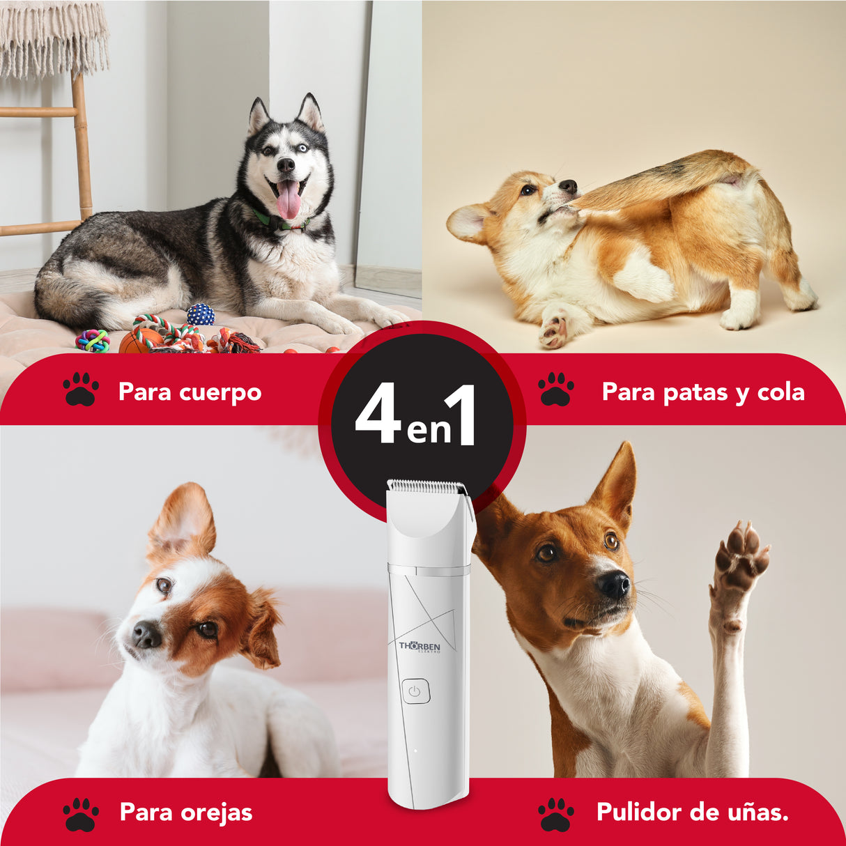 Desvelladora Thor Cordless Usb Pet Trimmer 4En1