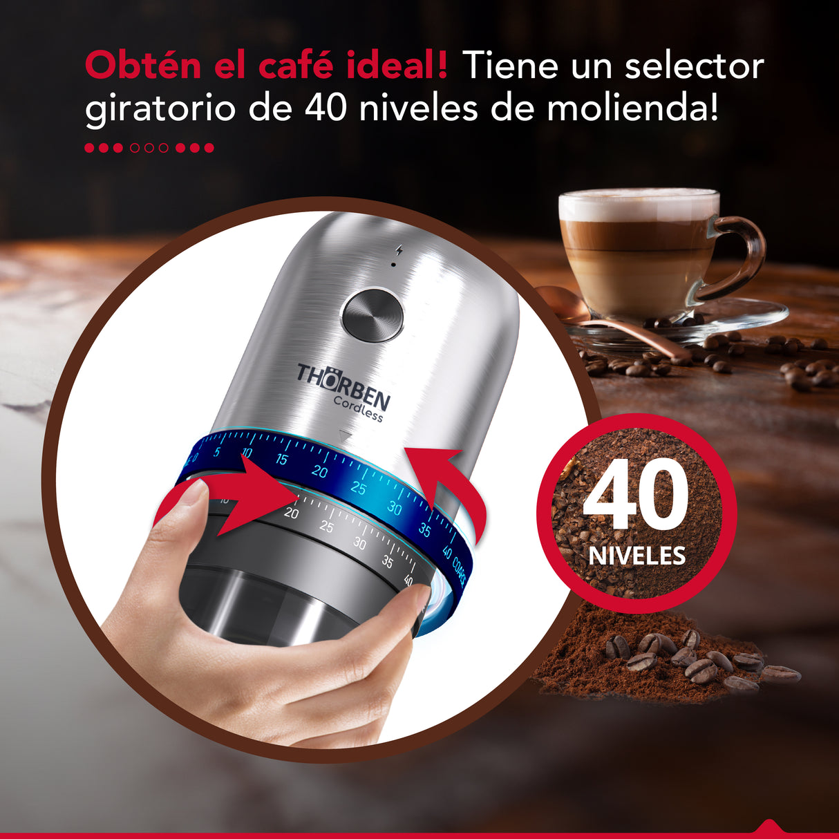 Molinillo de Café Thor Usb Professional Coffee Grinder